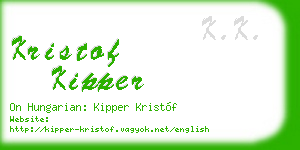 kristof kipper business card